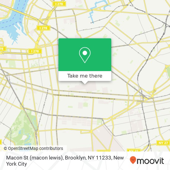 Macon St (macon lewis), Brooklyn, NY 11233 map