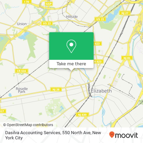 Dasilva Accounting Services, 550 North Ave map