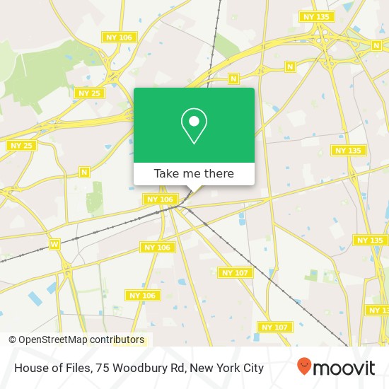 House of Files, 75 Woodbury Rd map