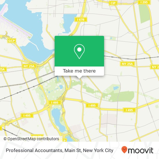 Mapa de Professional Accountants, Main St