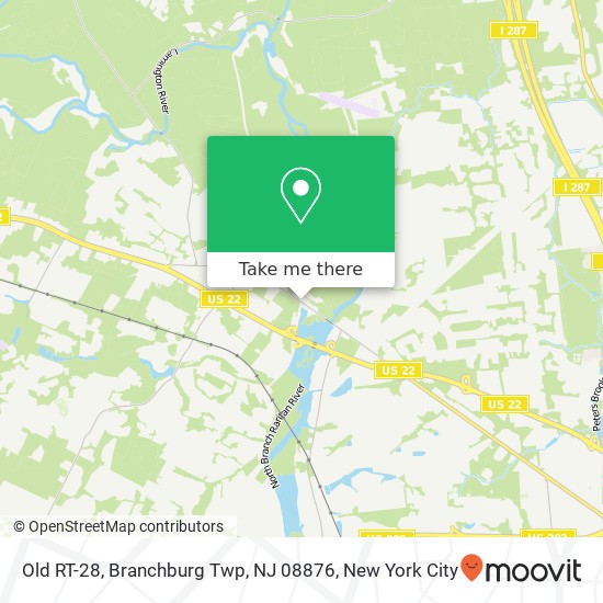 Mapa de Old RT-28, Branchburg Twp, NJ 08876