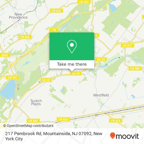 217 Pembrook Rd, Mountainside, NJ 07092 map