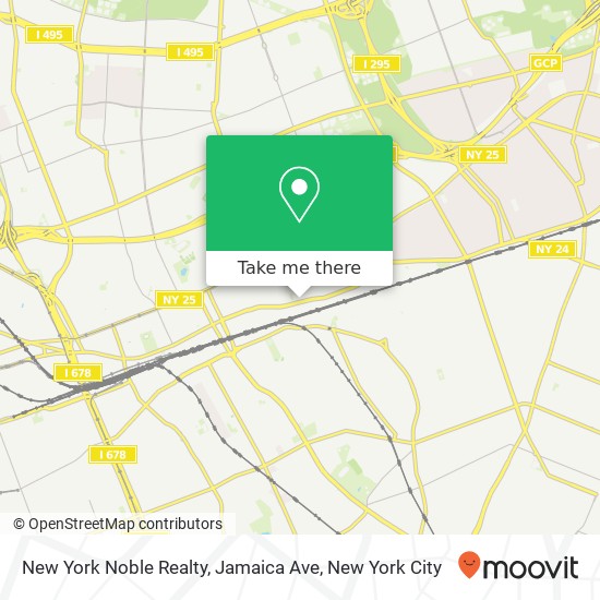 New York Noble Realty, Jamaica Ave map