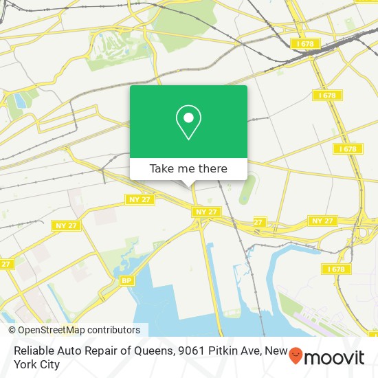 Reliable Auto Repair of Queens, 9061 Pitkin Ave map