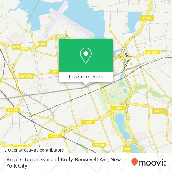 Mapa de Angels Touch Skin and Body, Roosevelt Ave