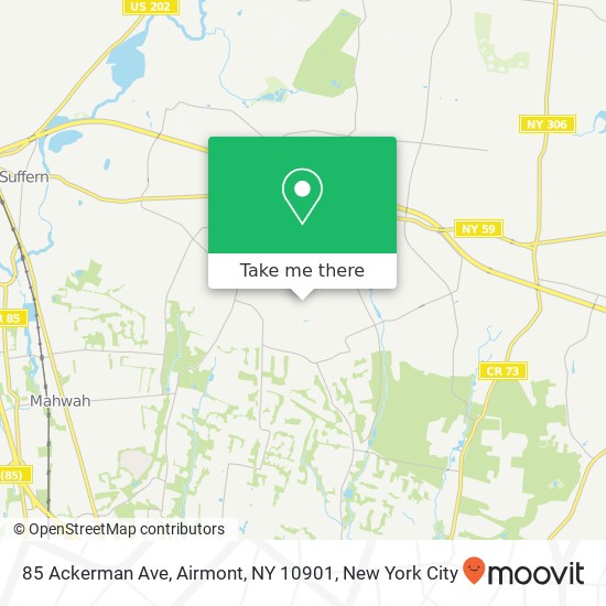 85 Ackerman Ave, Airmont, NY 10901 map