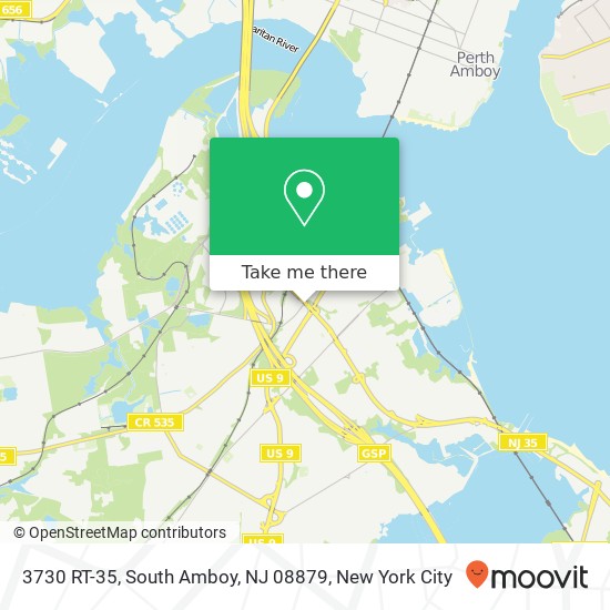 Mapa de 3730 RT-35, South Amboy, NJ 08879