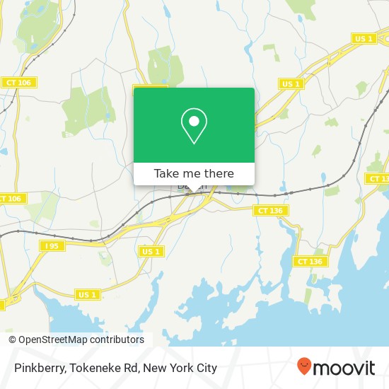 Pinkberry, Tokeneke Rd map