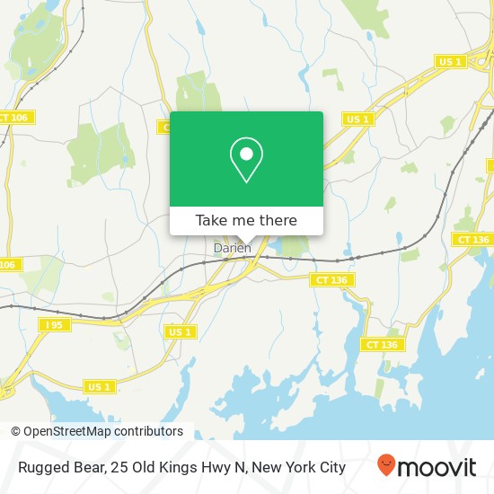 Rugged Bear, 25 Old Kings Hwy N map