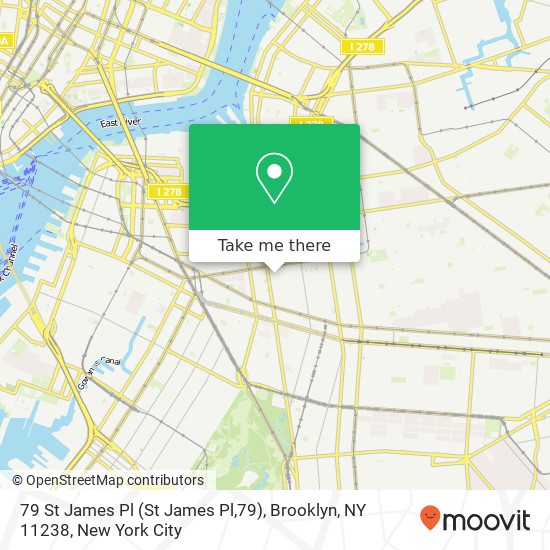 79 St James Pl (St James Pl,79), Brooklyn, NY 11238 map