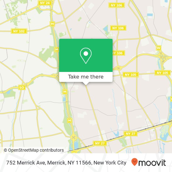 752 Merrick Ave, Merrick, NY 11566 map