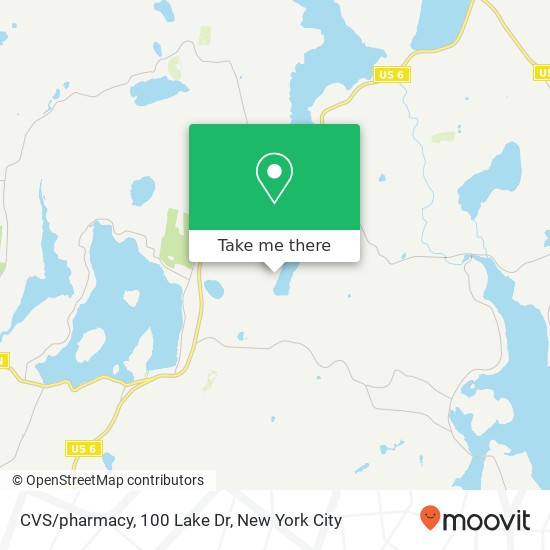 Mapa de CVS/pharmacy, 100 Lake Dr