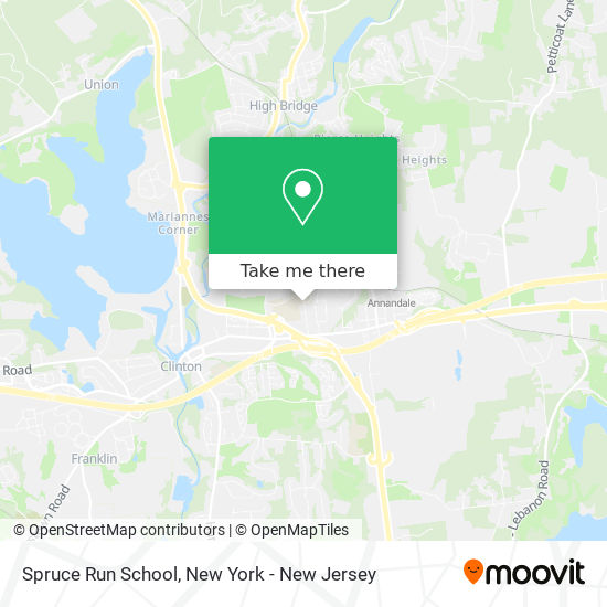 Mapa de Spruce Run School