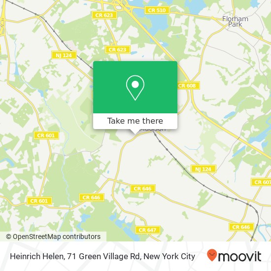 Heinrich Helen, 71 Green Village Rd map