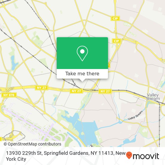 Mapa de 13930 229th St, Springfield Gardens, NY 11413