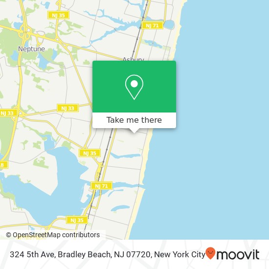 324 5th Ave, Bradley Beach, NJ 07720 map