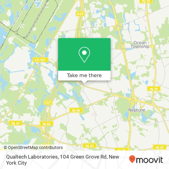 Qualtech Laboratories, 104 Green Grove Rd map