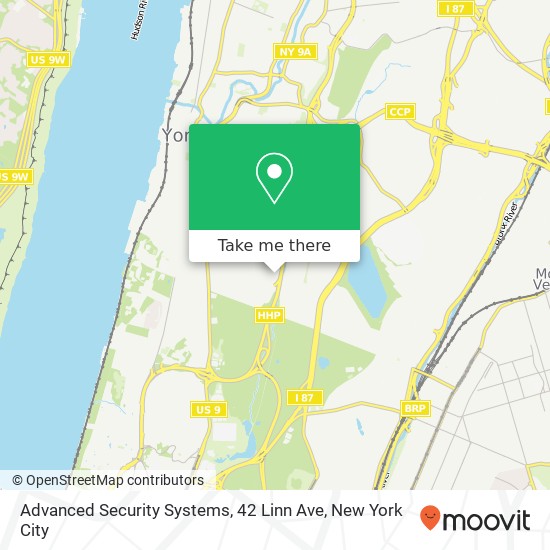 Mapa de Advanced Security Systems, 42 Linn Ave