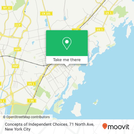 Mapa de Concepts of Independent Choices, 71 North Ave