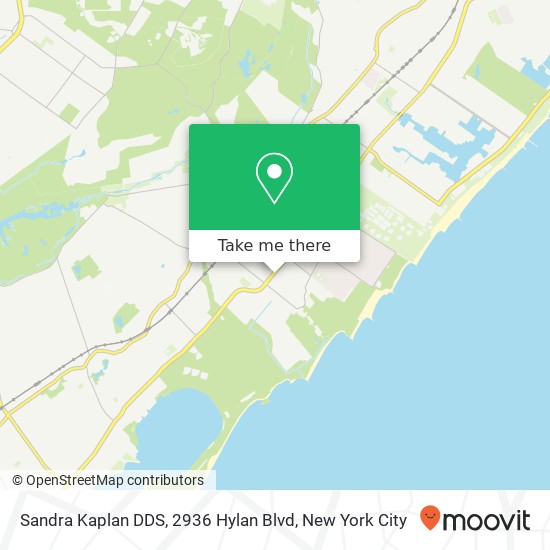 Sandra Kaplan DDS, 2936 Hylan Blvd map