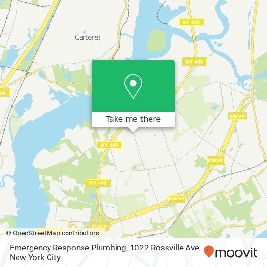 Mapa de Emergency Response Plumbing, 1022 Rossville Ave