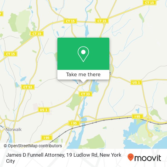James D Funnell Attorney, 19 Ludlow Rd map