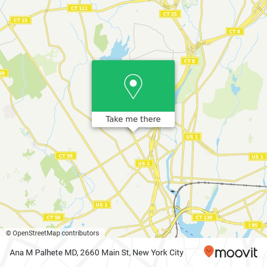 Mapa de Ana M Palhete MD, 2660 Main St