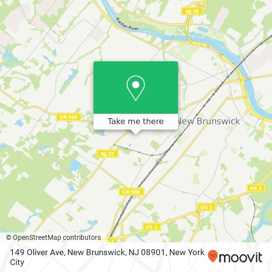 149 Oliver Ave, New Brunswick, NJ 08901 map