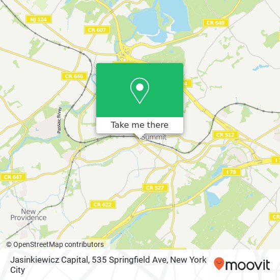 Jasinkiewicz Capital, 535 Springfield Ave map