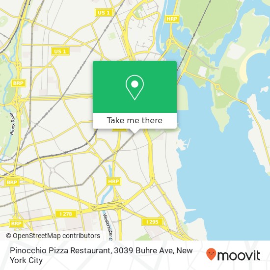 Mapa de Pinocchio Pizza Restaurant, 3039 Buhre Ave