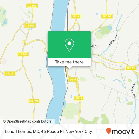 Mapa de Leno Thomas, MD, 45 Reade Pl
