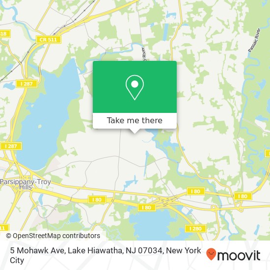 5 Mohawk Ave, Lake Hiawatha, NJ 07034 map