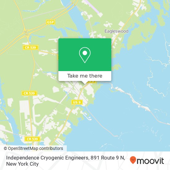 Mapa de Independence Cryogenic Engineers, 891 Route 9 N