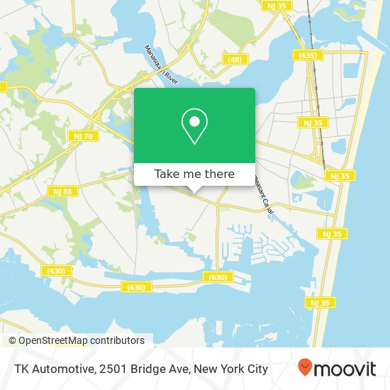 TK Automotive, 2501 Bridge Ave map
