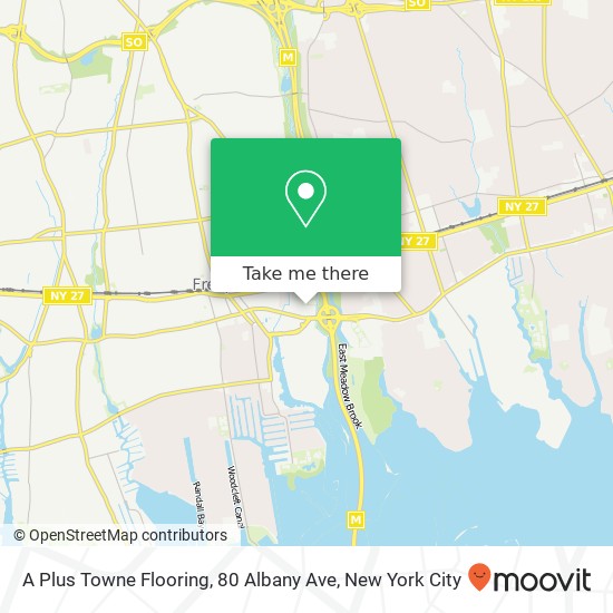 Mapa de A Plus Towne Flooring, 80 Albany Ave