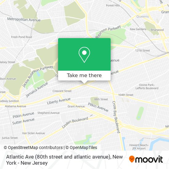 Mapa de Atlantic Ave (80th street and atlantic avenue)