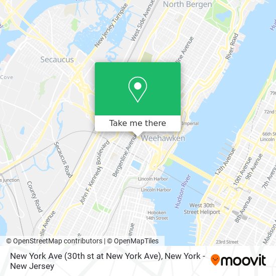 Mapa de New York Ave (30th st at New York Ave)