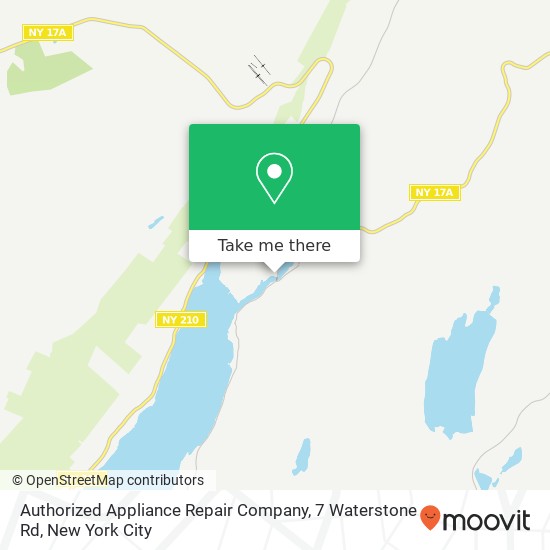 Authorized Appliance Repair Company, 7 Waterstone Rd map