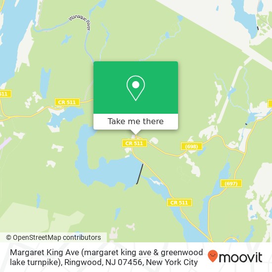 Margaret King Ave (margaret king ave & greenwood lake turnpike), Ringwood, NJ 07456 map