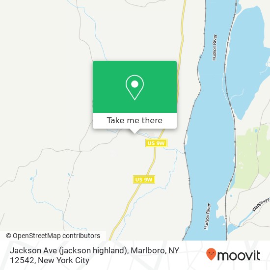 Mapa de Jackson Ave (jackson highland), Marlboro, NY 12542