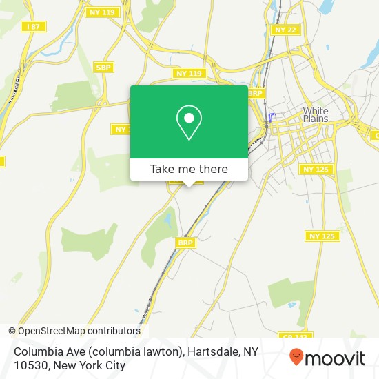 Columbia Ave (columbia lawton), Hartsdale, NY 10530 map