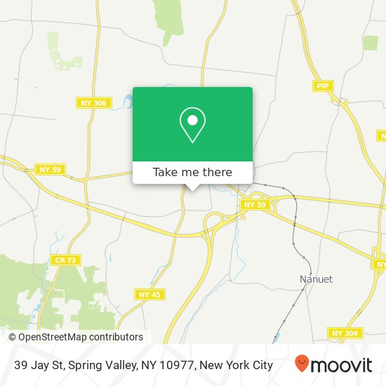 Mapa de 39 Jay St, Spring Valley, NY 10977
