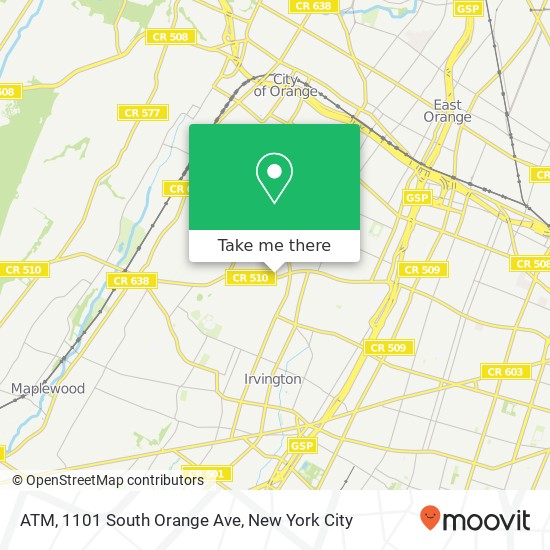 Mapa de ATM, 1101 South Orange Ave