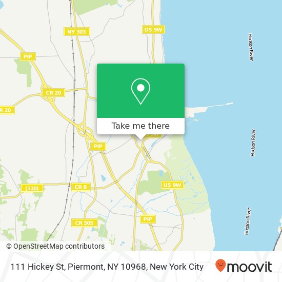 Mapa de 111 Hickey St, Piermont, NY 10968