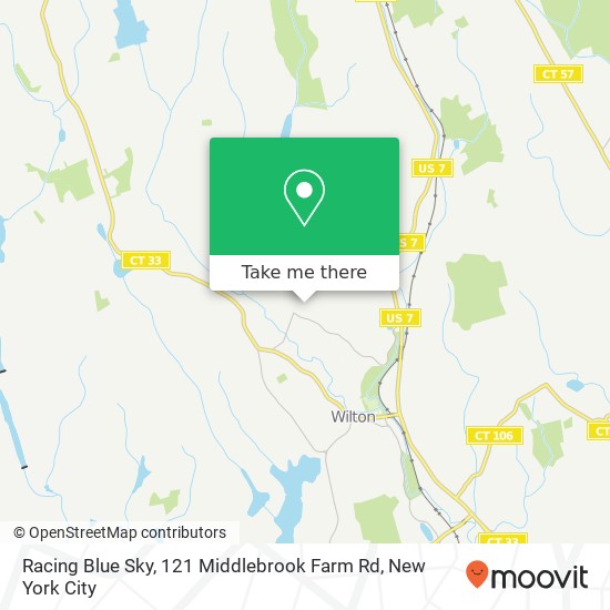 Mapa de Racing Blue Sky, 121 Middlebrook Farm Rd