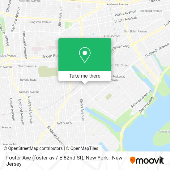 Foster Ave (foster av / E 82nd St) map