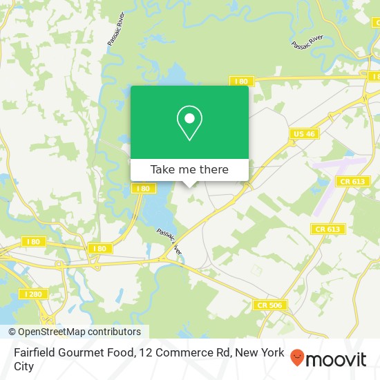 Mapa de Fairfield Gourmet Food, 12 Commerce Rd