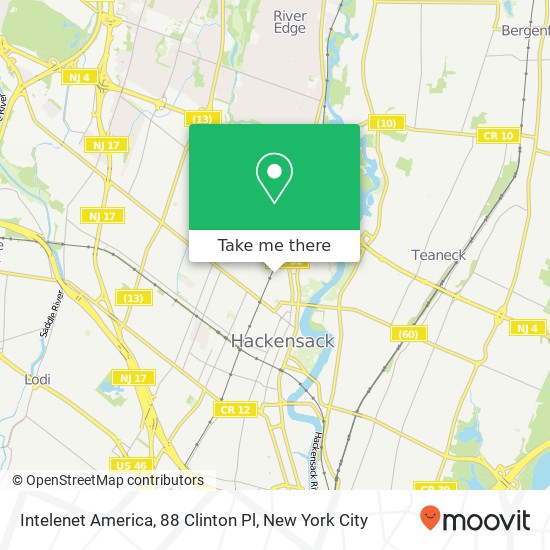 Intelenet America, 88 Clinton Pl map