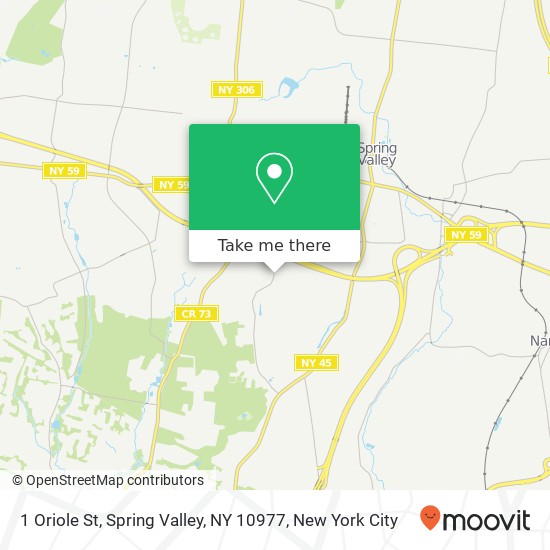 Mapa de 1 Oriole St, Spring Valley, NY 10977