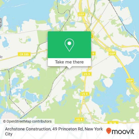 Archstone Construction, 49 Princeton Rd map